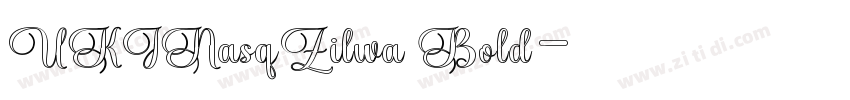 UKINasqZilwa Bold字体转换 UKINasqZilwa Bold字体转换